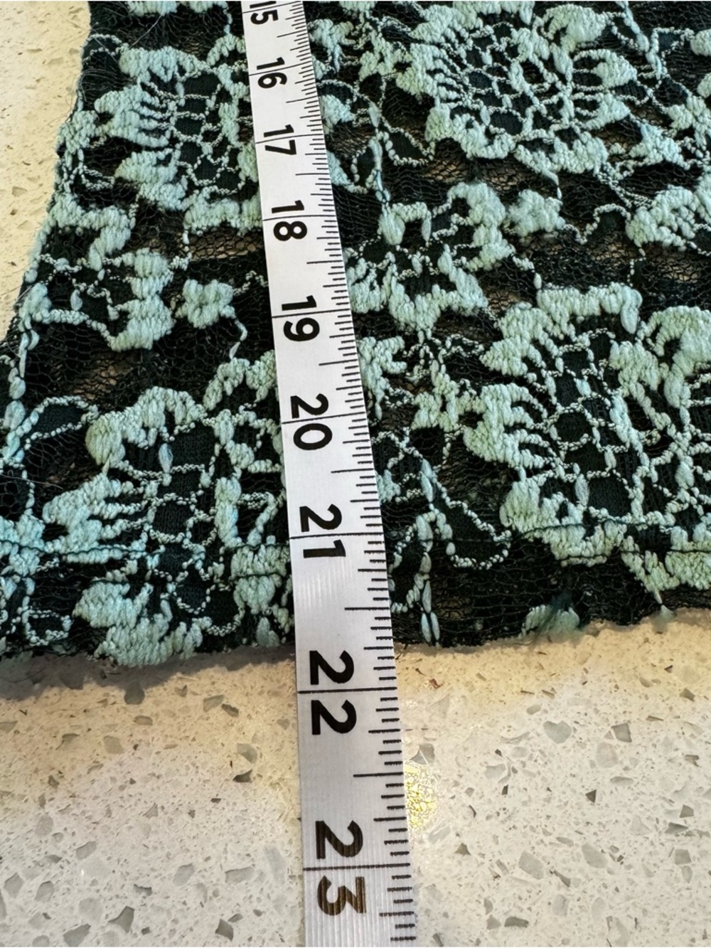 Anthropologie Dolan Lace Blouse XS Green Sheer Floral Ruffle Neck Romantic Top - Picture 11 of 13